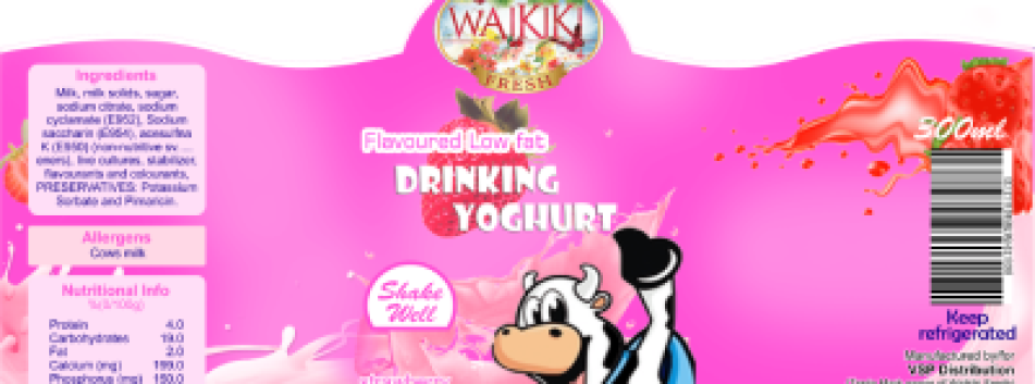 Waikiki Yoghurt label